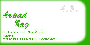 arpad mag business card